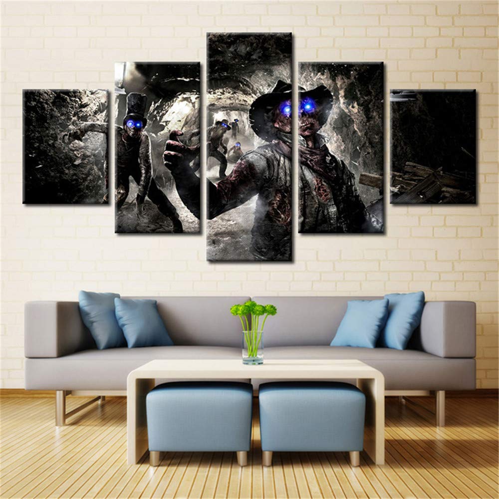 Amazon Com Artwu Tema Call Of Duty Black Ops 5pcs Wall Art