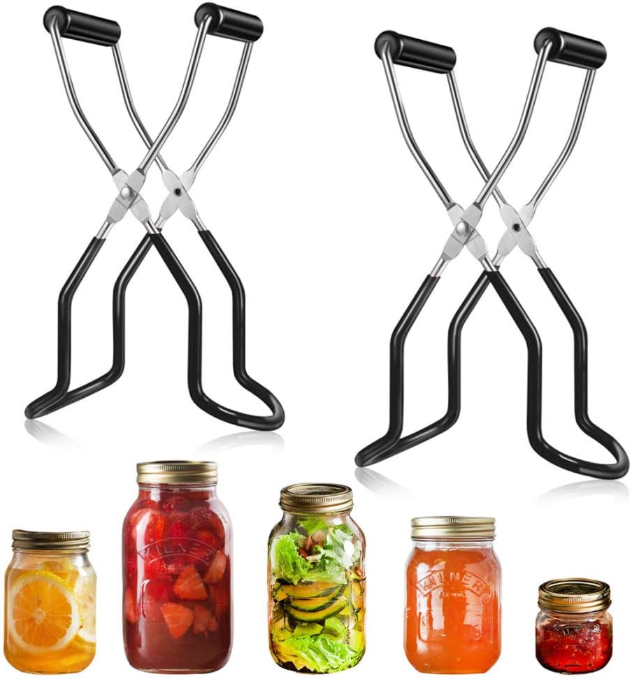 2 Pieces Canning Jar Lifter Tongs Stainless Steel Jar
