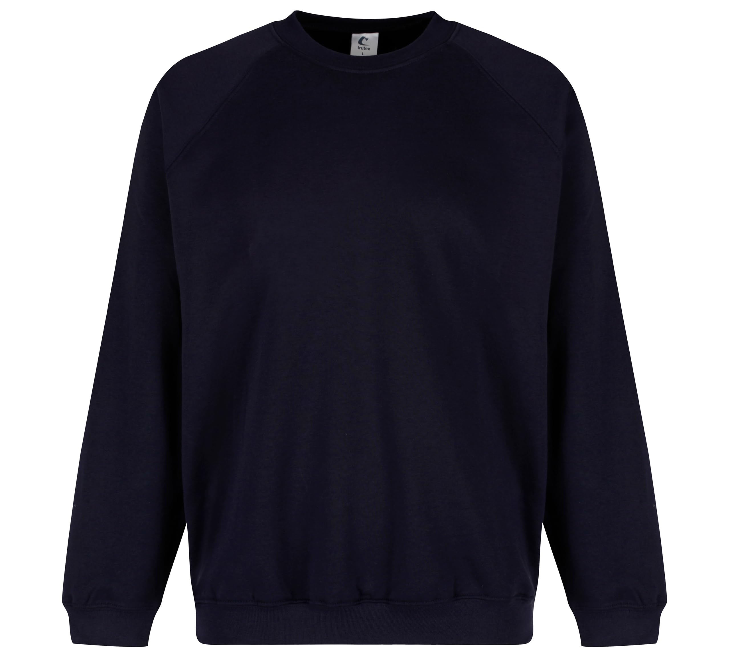 Trutex Crew Neck School Sweatshirt (1-16+ Years), Unisex Uniform Boys and Girls, Standard Fit Jumpers for Boys and Girls, Sweatshirt Kids - Genuine School Uniform Ink Blue