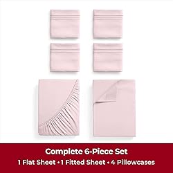 Mellanni Iconic King Sheet Set - 6-Piece Bed