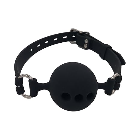 Raycity Fetisch BDSM Bondage Extreme Silikon Atmungs Mund Mundknebel Für SM 3 Größe Schwarz L