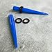 BodyJ4You 36PC Gauges Kit Royal Blue Acrylic Taper Plug 14G-00G Ear Stretch O-Rings Body Piercing