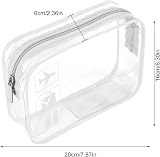 BEHAHAI Clear Travel Toiletry Bag TSA Approved Quart Size 2 Pack view 2