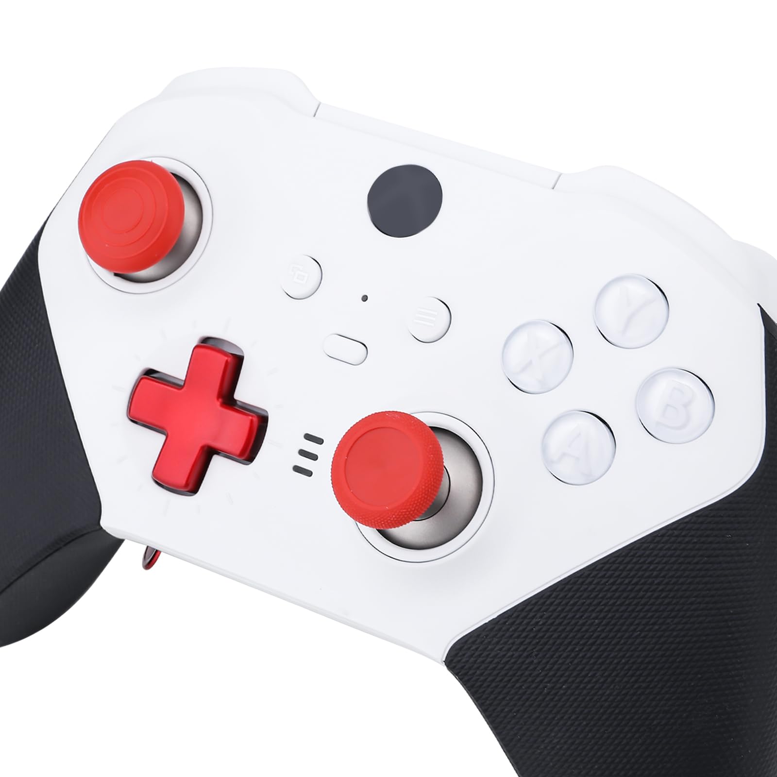 Elite Series 2 Controller Accessories, 13 in 1 Metal Thumbsticks for Xbox One Elite Series 2, Gaming Accessory Replacement Parts Compatible with Xbox Elite Wireless Controller Series 2 Core(Red)