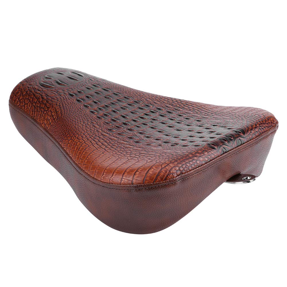 KIMISS Classic PU Motorcycle Front Replacement for Seat Rear Cushion Bracket Back Replacement for Seat Cushion for XL1200 883 72 48(Front cushion)