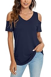 NILOUFO Womens Summer Casual Shirts Short Sleeve