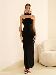 HTZMO Women Elegant Summer Bodycon Maxi Dress