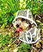 TOPSUNG Waterproof Puppy Raincoat White Transparent Pet Rainwear Clothes for Small Dogs/Cats, Size M