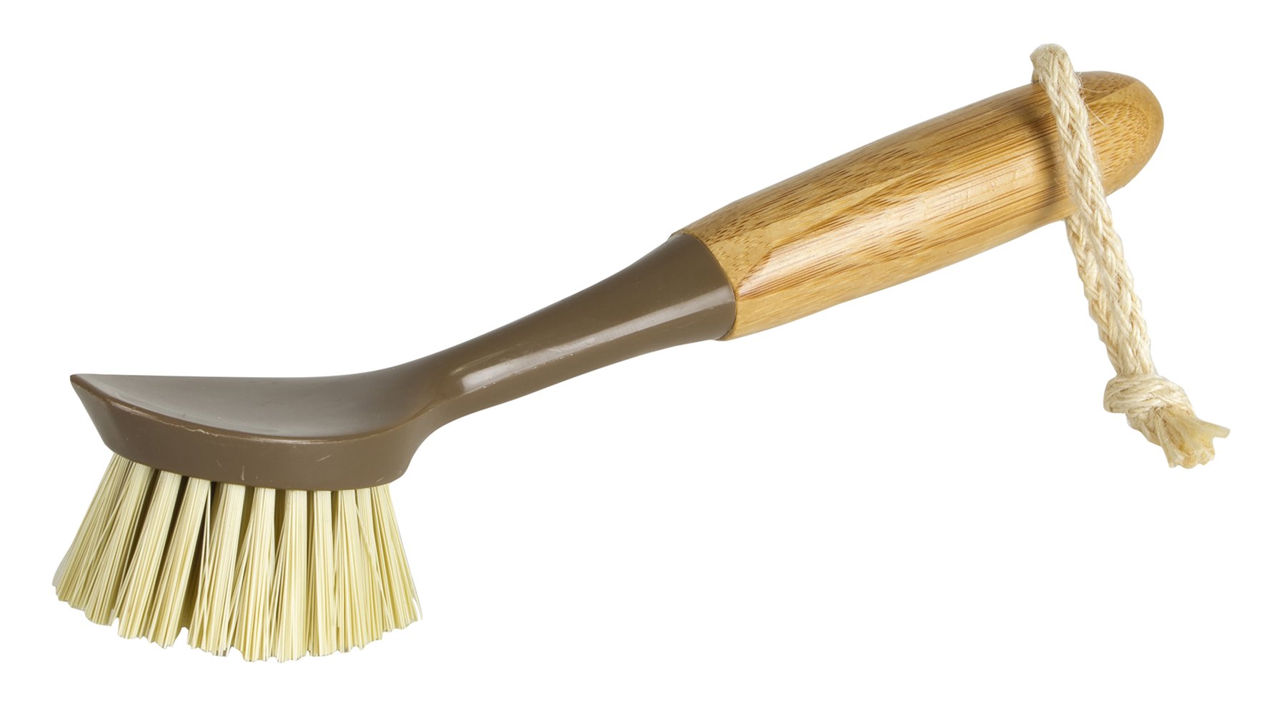 Scrub Brush Dish Scrubber Set Long Bamboo Handle Scraper