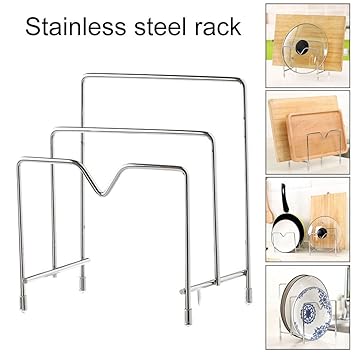 Aufbewahren & Ordnen Alexsix Küchenregal Metall Topf Deckel