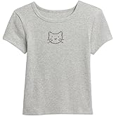 Gap Girls Short Sleeve Ribbed Tee