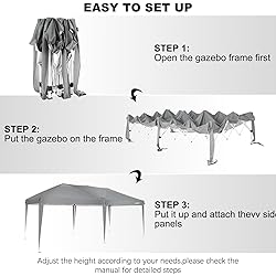 COBIZI 10x20 Pop Up Canopy Tent - Easy Set Up