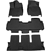Cartist Floor Mats for Toyota Highlander 7/8 Seats 2014-2019, All Weather Floor Liners for Highlander Accessories, Heavy Duty Car Mats, Car Accessories