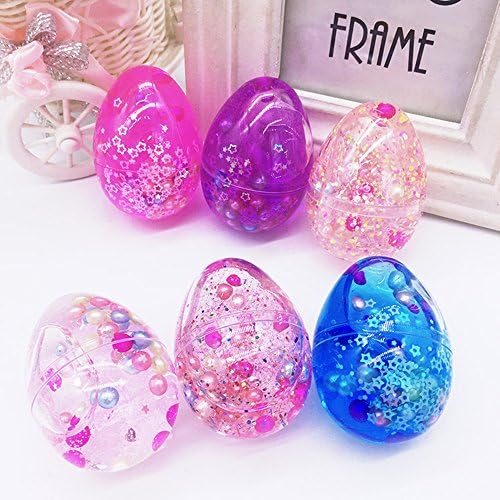 Amhii Pearl Slime Putty Egg Pack of 6 - Marbled Silly Colorful Slime Mud Putty Toys Soft Rubber Slime (Pearl)