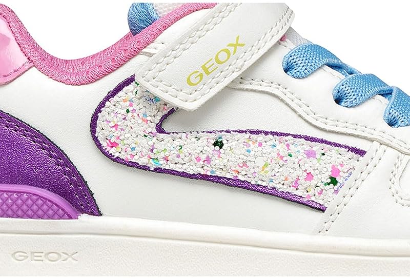 J Washiba Girl A Sneaker, Bianco/Viola Dk, 34 EU