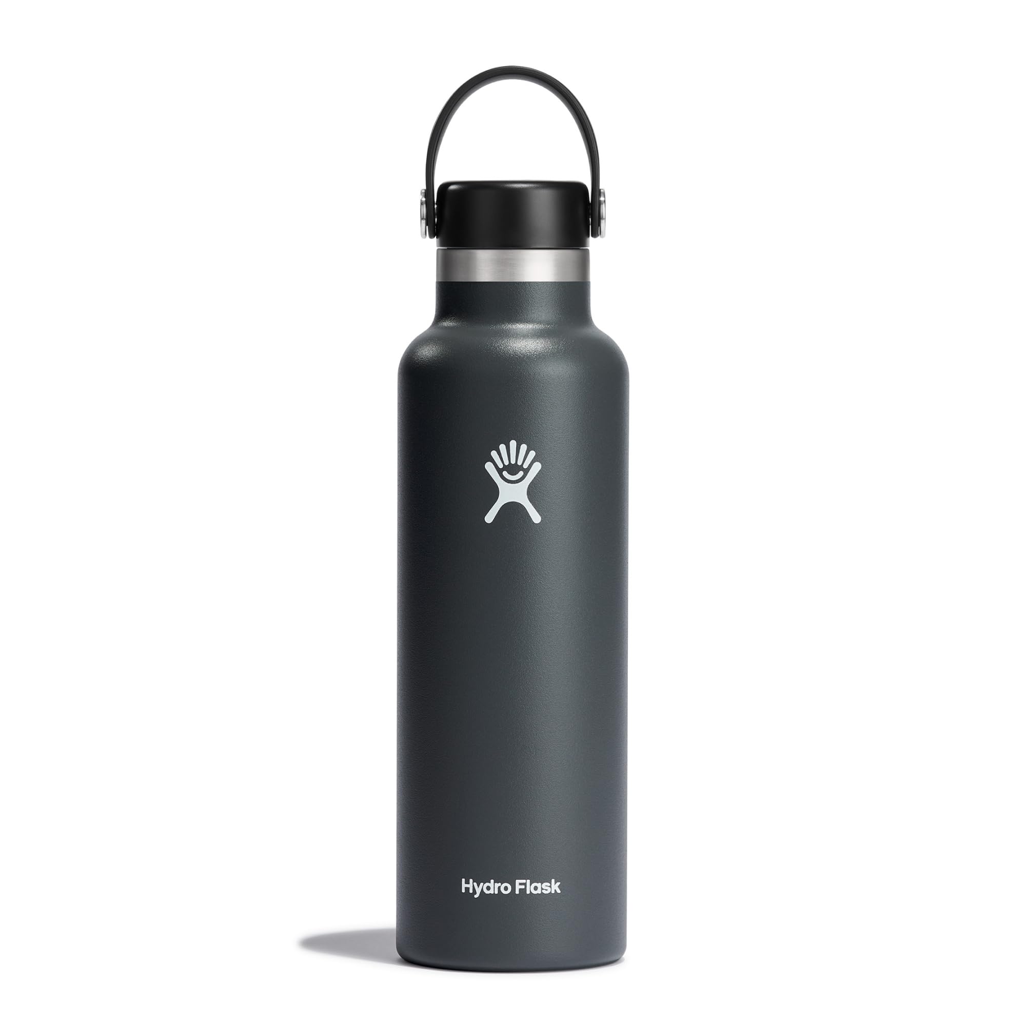 Hydro Flask - Water Bottle 621 ml (21 oz) - Vacuum Insulated Stainless Steel Water Bottle with Leak Proof Flex Cap and Powder Coat - Standard Mouth - Stone