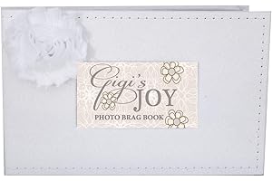 THE GRANDPARENT GIFT CO. Gigi Joy Grandchildren Photo Album - Sentimental Baby Shower Keepsake for New Grandparent, Mother's Day or Birthday Present
