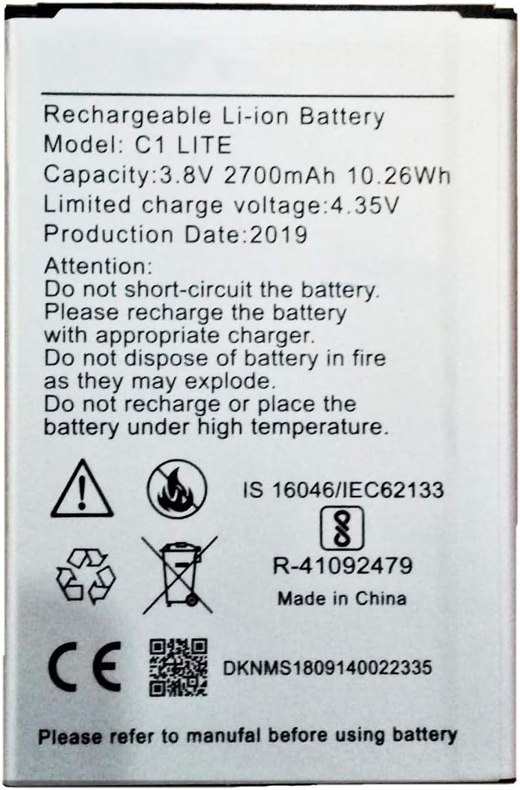 RJR 2450mAh Compitable Battery for Mobistar C1 Lite BL-270