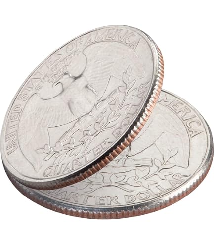 Rebetomo 1 Pièce Double Face Quart De Dollar Têtes Tours De Magie D Face Pieces De Monnaie Accessoires De Magie Gros P Amz