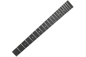 SUPVOX Wood Guitar Fingerboard, 41" Acoustic Guitar Neck, Pre-Installed Frets & Bright Dot Inlays, Suitable for Practice & Performances