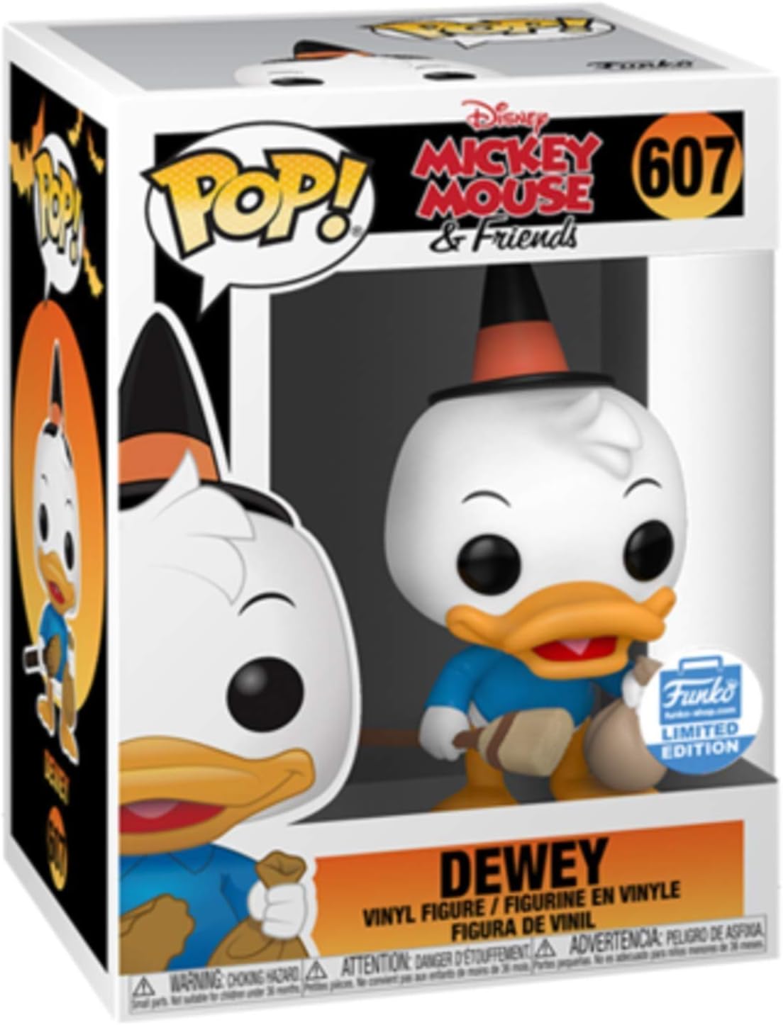 Funko Dewey Ducktales Trick or Treat Halloween Costume POP Limitied Edition, Orange - Image 4