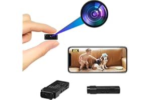 WIWACAM Small Camera 4K HD WiFi Wireless Indoor, Ultra HD Video Home Security Cameras Surveillance Office Cams, Motion Detection, Night Vision, App Live Feed to Phone,SD Card Slot(MW3N-Pro)