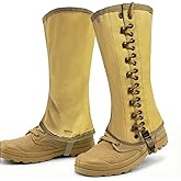 SMONT WW2 US. M1936 Gaiters Leggings Repro WWII Soldier Canvas Puttee for Hiking Climbing Khaki