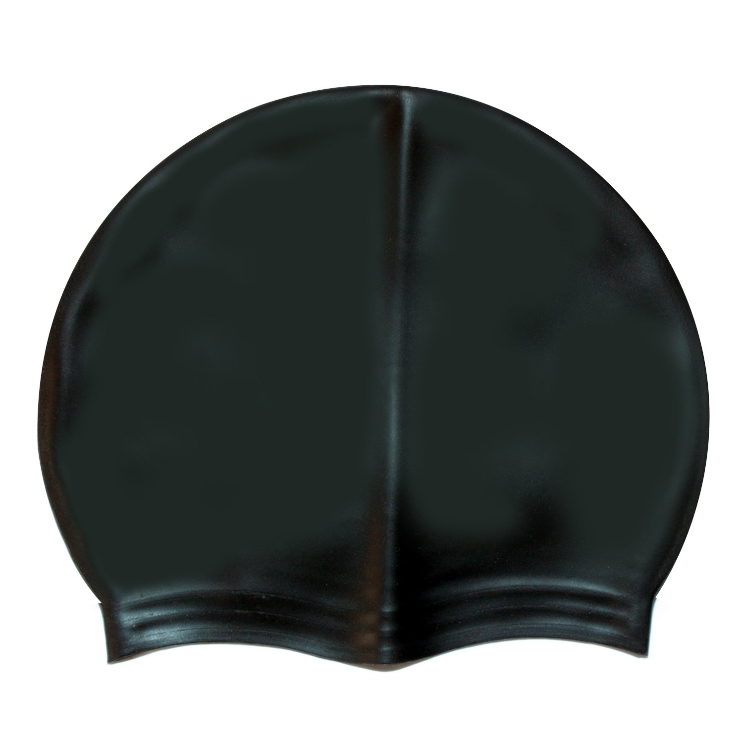 black swimming hat