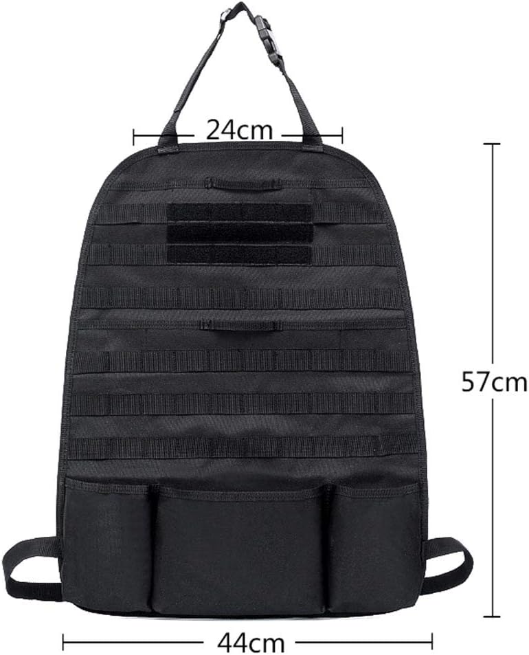 LIVIQILY Front Seat Storage Gun Sling Bag Car Seat Back Hunting Gun Holsters Pistols Organizer with Pockets (Black): Sports & Outdoors