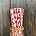 Paper Drinking Straws - Red and White - Valentine - Birthday Party Supply - Stripe Chevron Polka Dot - 7.75 Inches - 100 Pack Outside the Box Papers Brand