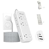 15FT Surge Protector Power Strip with Individual