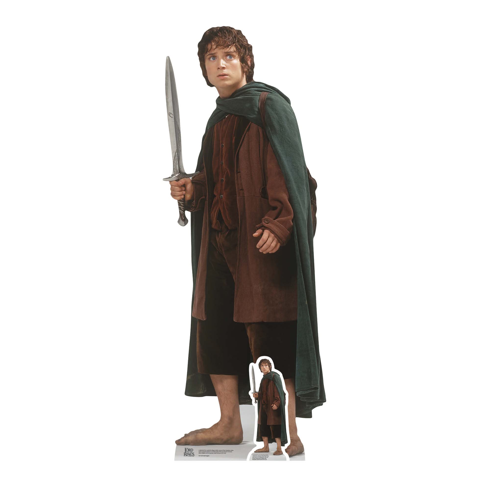 Star Cutouts SC4126 Frodo Baggins Lifesize Cardboard Cutout – Lord of the Rings Ring Bearer Display, Fantasy Party Decoration & Collector Gift