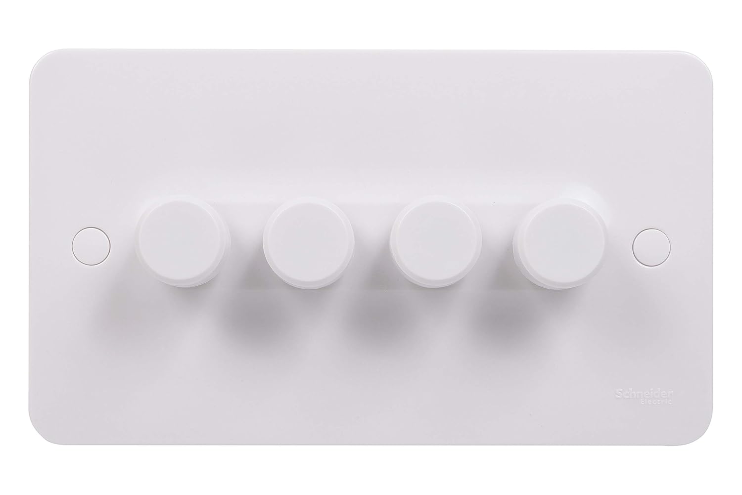 Schneider Electric Lisse White Moulded - 4 Gang 2 Way Dimmer Light Switch, 250 W/250 VA, GGBL6042CS, White