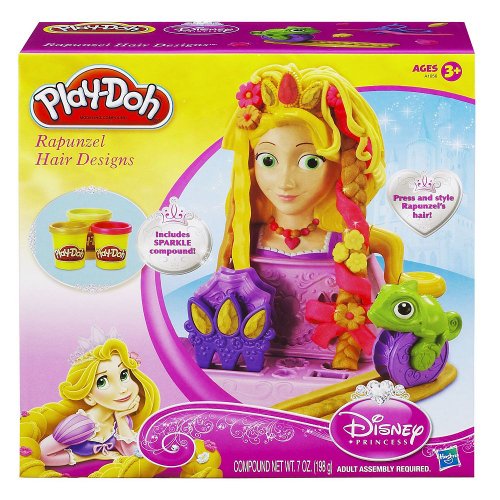 Buy Toy / Play PlayDoh Disney Princess Rapunzel Hair Designs Set. Mold