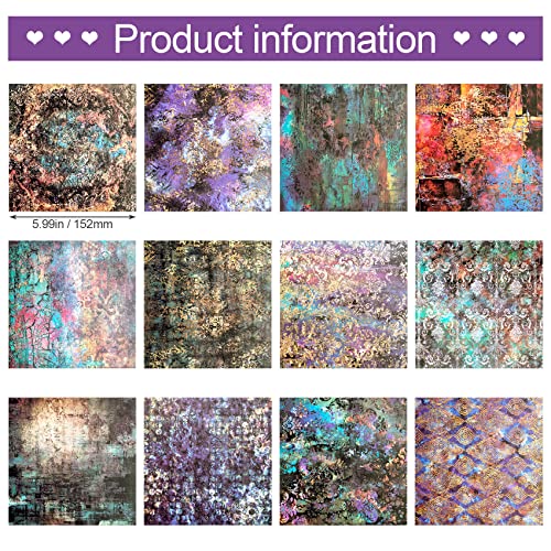 Inkdotpot Tropical Paradise Collection Double, Side Scrapbook En Papier Cardstock 12"X12" Fabriquer Des Cartes De Papier Avec Une Feuille D' Autocollant - 16 Pages - Bleu & Green