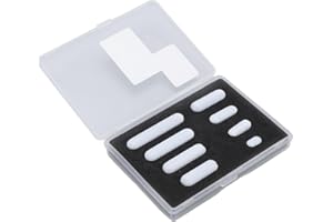 Decumeby Magnetic Stir Bar Set Heat Resistant PTFE Mixing Bars 8Pcs 10mm-40mm for Laboratory Stirrer