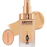 Charlotte Tilbury Airbrush Flawless Matte Foundation - Full Coverage Liquid Makeup with a Natural-Matte Finish - Smoothes & Blurs Pores - Waterproof & Transfer Resistant