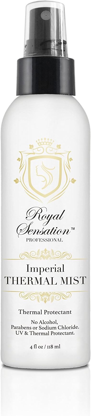 Professional IMPERIAL THERMAL MIST with Moroccan Argan Oil -Sulfate Free - Volumizing & Moisturizing, Gentle on Curly & Color Treated Hair, For Men & Women (4 oz Size)