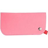 HARFINGTON 2pcs Soft Eyeglasses Bag Portable Felt Glasses Case Sunglasses Storage Pouch Case Holder, Grey