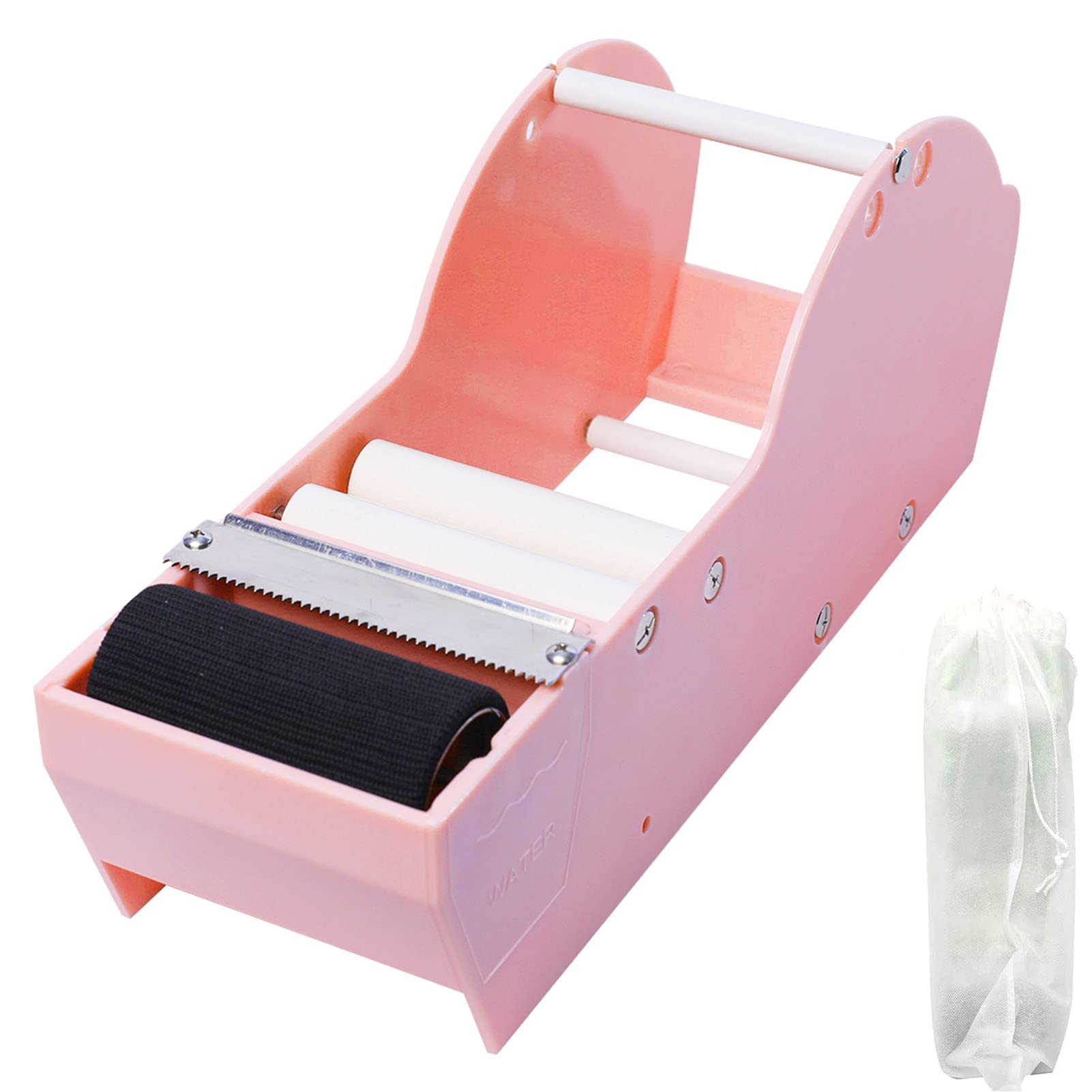 WELSTIK Water Activated Gummed Kraft Paper Tape Packaging Dispenser 3 Inch for Shipping, Carton and Box Sealin, Pink