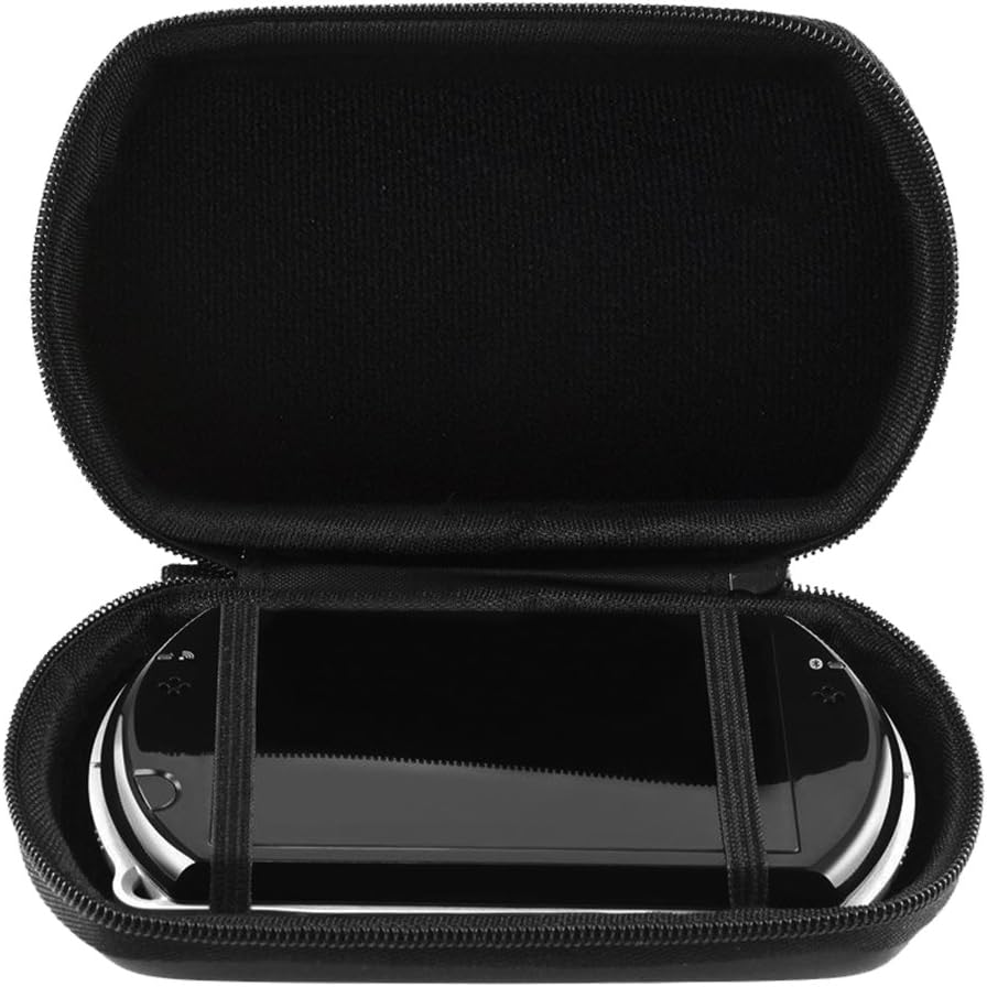 ElementDigital PSP Carrying Case Travel Pouch Game Hard Case Shell Protector Hard Carry Zipper Bag for PSP 1000 2000 3000 3001 Game Console Memory Cards Earphones Charge Cable: Computers & Accessories