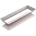 CHEFMADE Rectangle Tart Pan, 5x14-Inch with Removable Loose Bottom Non-Stick Oblong Quiche Bakeware for Oven Baking (Champagn