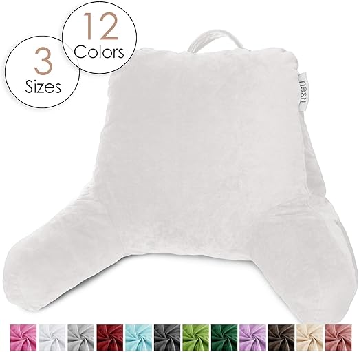 Amazon Com Nestl Reading Pillow Medium Bed Rest Pillow With Arms