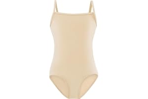 Domusgo Girls Camisole Ballet Leotard Seamless Soft Undergarment for Toddler Kids Teens Pink Black Nude White Purple