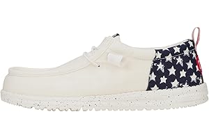 Hey Dude Men's Wally Funk Americana | Men's Shoes | Men Slip-on Loafers | Comfortable & Light-Weight