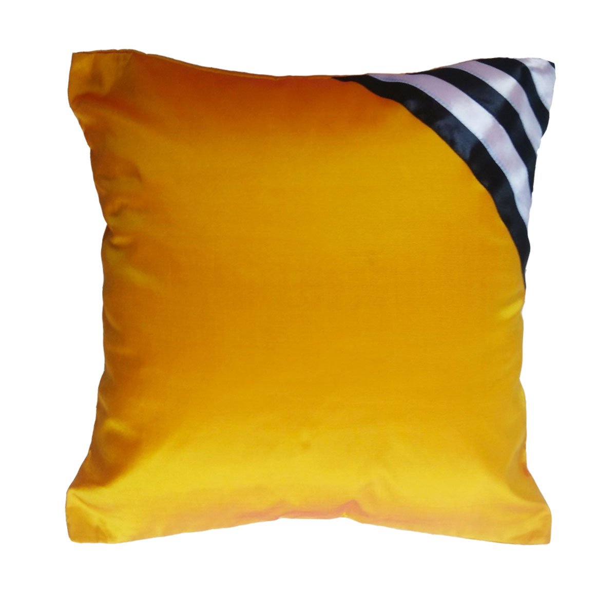 Amazon Com Taffeta Silk Geometric Pattern Yellow Black White