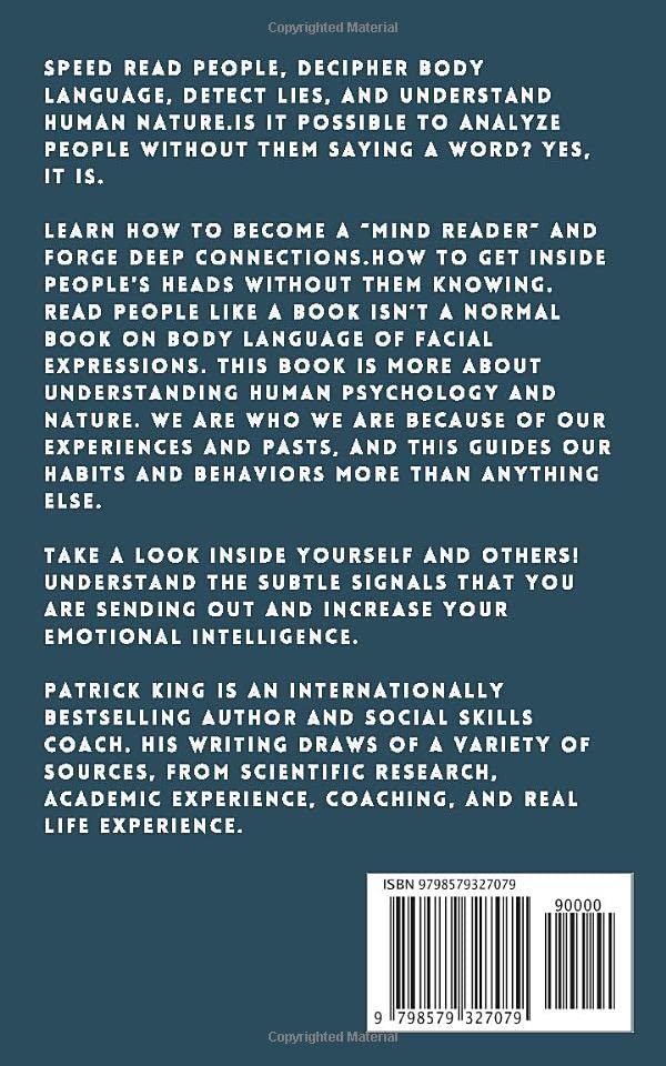 Read People Like a Book: How to Analyze, Understand, and Predict People’s Emotions, Thoughts, Intentions, and Behaviors (How to be More Likable and Charismatic) Read People Like a Book: How to Analyze, Understand, and Predict People’s Emotions, Thoughts, Intentions, and Behaviors (How to be More Likable and Charismatic) Paperback Audible Audiobook Kindle Hardcover Spiral-bound