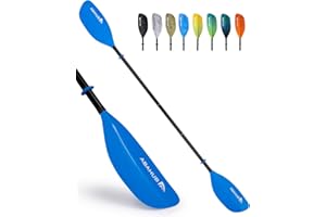 Abahub Adjustable Kayak Paddle 210-230 cm/82.6-90.5 Inches，230-250 cm/90.5-98.4 Inches Floating Kayaking Oars Boating Oars Ca