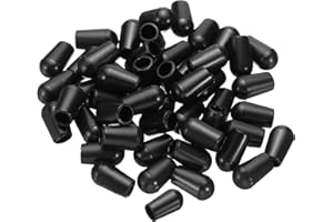 PATIKIL Kitchen Sink Rack Feet, 50 Pack 5mm ID x 8mm OD Plastic Sink Protective Replacement Feet Wire Bumpers Protector for S