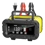 E-FAST 20A Smart Car Battery Charger, 12V 24V Maintainer & Desulfator - Compatible with LiFePO4 Lithium, AGM, Gel, SLA, Deep Cycle - High-Power Trickle Charger for Car, Truck, RV, Boat, Marine